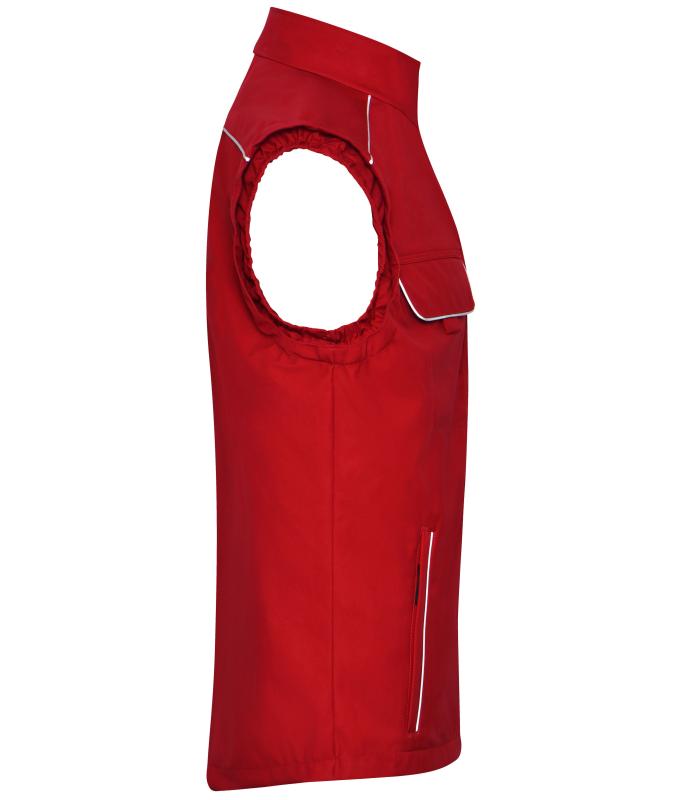 Unisex Workwear Softshell Light Vest - SOLID - Red 8721