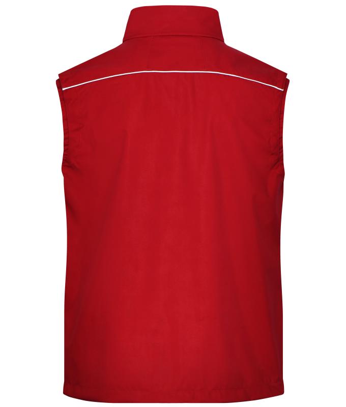 Unisex Workwear Softshell Light Vest - SOLID - Red 8721