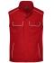 Unisex Workwear Softshell Light Vest - SOLID - Red 8721