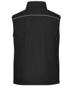 Unisex Workwear Softshell Light Vest - SOLID - Black 8721