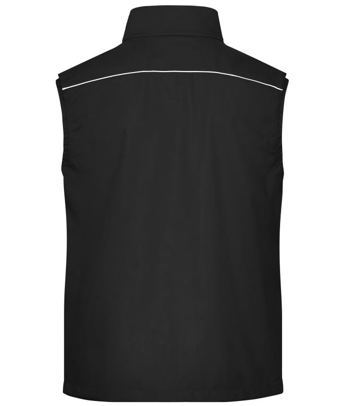 Unisex Workwear Softshell Light Vest - SOLID - Black 8721