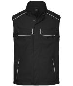 Unisex Workwear Softshell Light Vest - SOLID - Black 8721