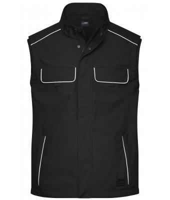 Unisex Workwear Softshell Light Vest - SOLID - Black 8721