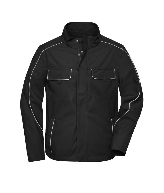 Unisex Workwear Softshell Light Jacket - SOLID - Black 8722