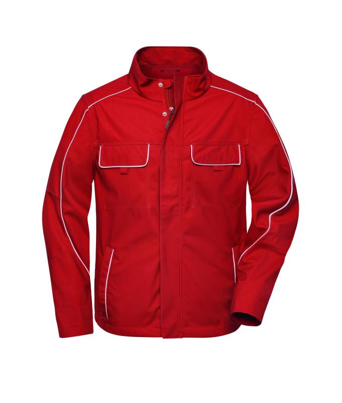 Unisex Workwear Softshell Light Jacket - SOLID - Red 8722