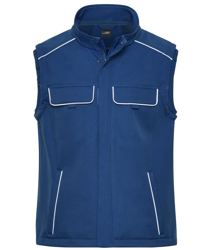 Unisex Workwear Softshell Vest - SOLID - Dark-royal 8723