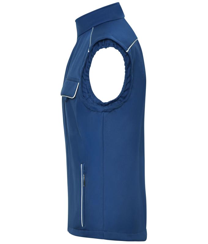 Unisex Workwear Softshell Vest - SOLID - Dark-royal 8723
