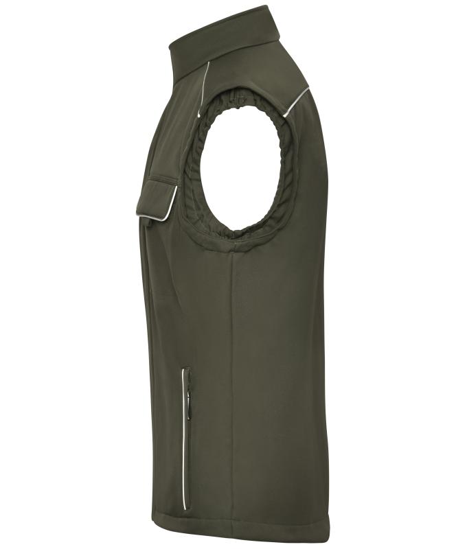 Unisex Workwear Softshell Vest - SOLID - Olive 8723