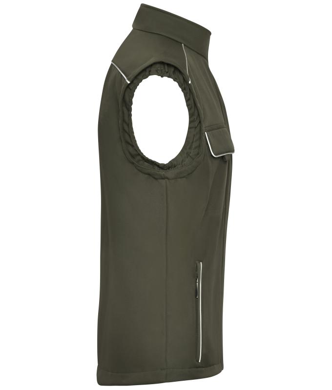 Unisex Workwear Softshell Vest - SOLID - Olive 8723