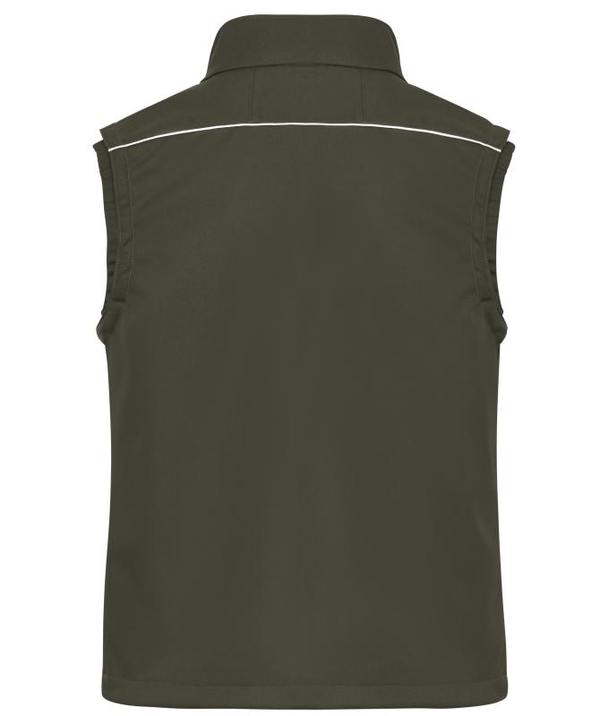 Unisex Workwear Softshell Vest - SOLID - Olive 8723