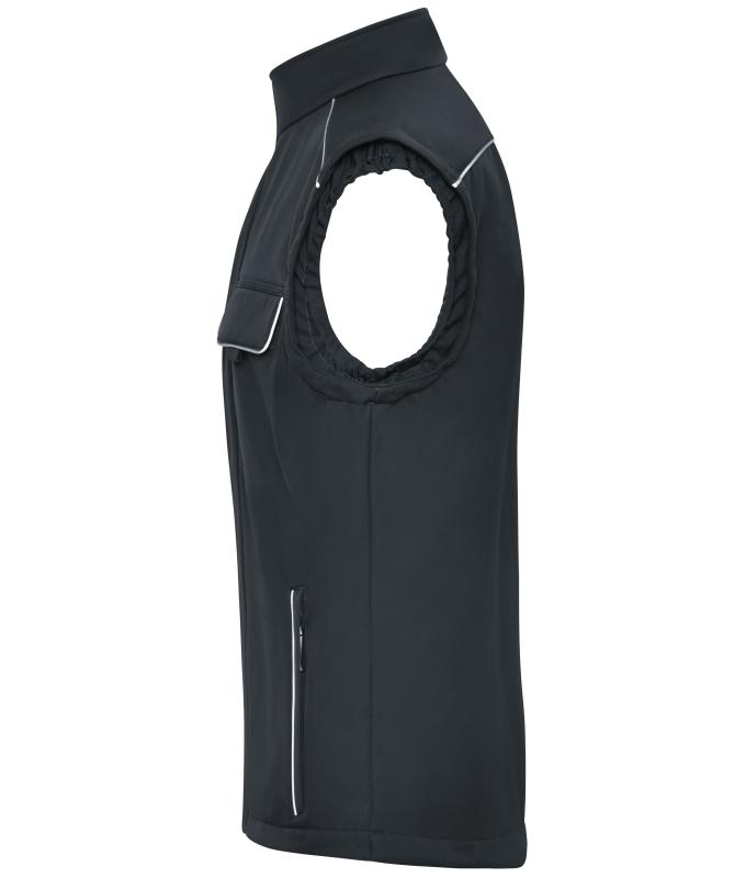 Unisex Workwear Softshell Vest - SOLID - Carbon 8723