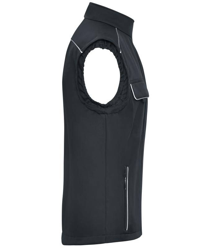 Unisex Workwear Softshell Vest - SOLID - Carbon 8723