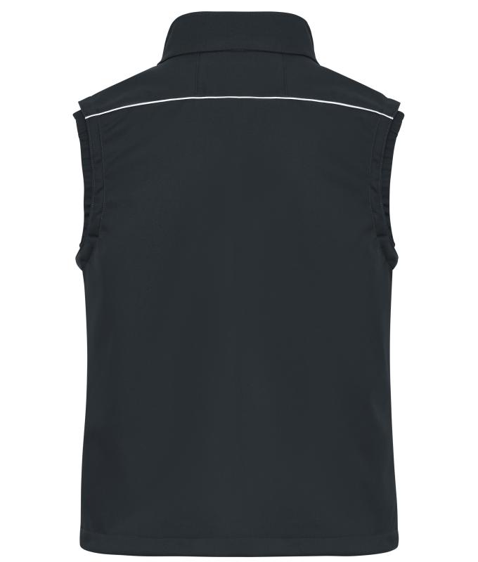 Unisex Workwear Softshell Vest - SOLID - Carbon 8723