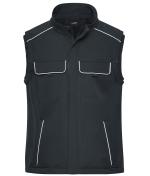 Unisex Workwear Softshell Vest - SOLID - Carbon 8723