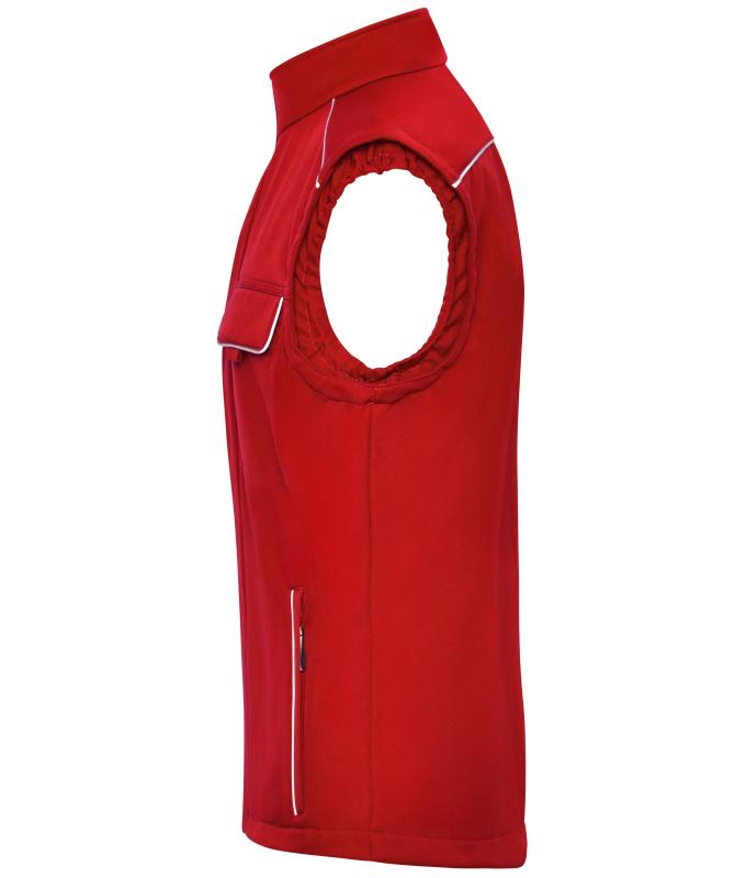 Unisex Workwear Softshell Vest - SOLID - Red 8723