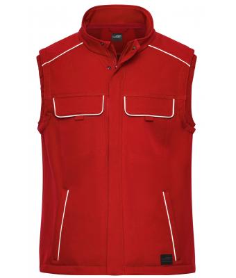 Unisex Workwear Softshell Vest - SOLID - Red 8723