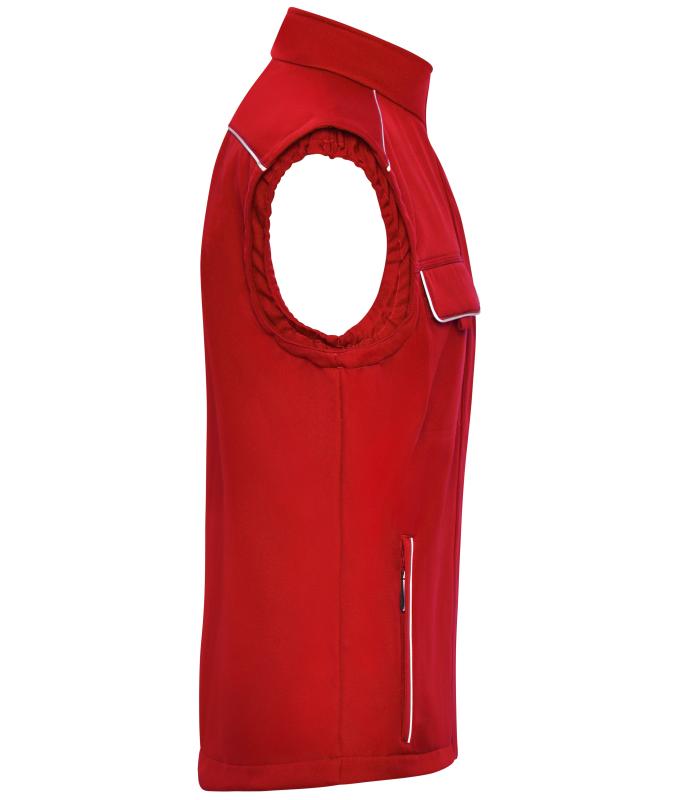 Unisex Workwear Softshell Vest - SOLID - Red 8723