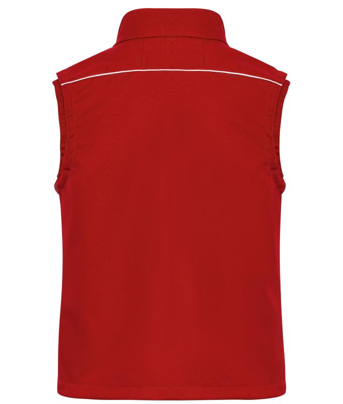 Unisex Workwear Softshell Vest - SOLID - Red 8723