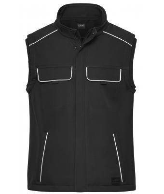 Unisex Workwear Softshell Vest - SOLID - Black 8723