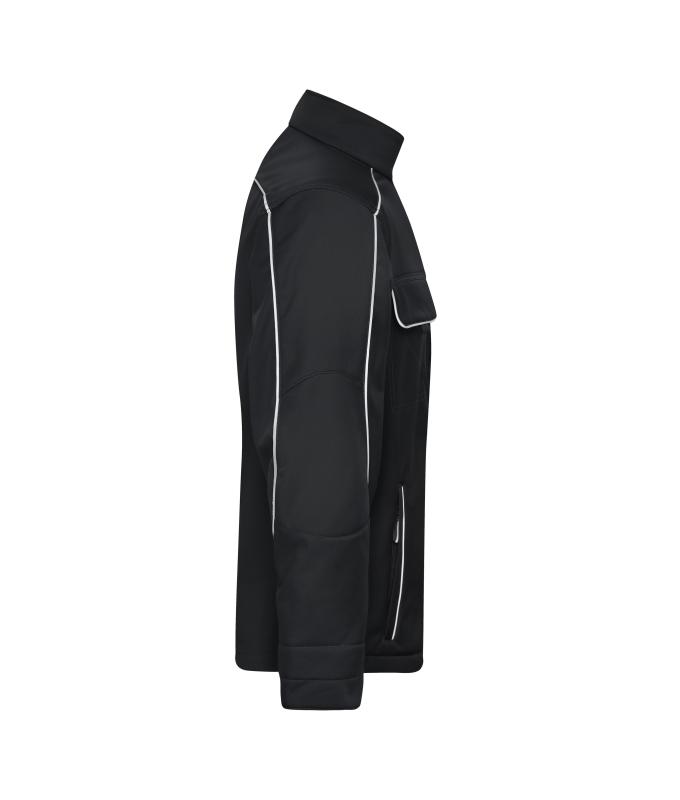 Unisex Workwear Softshell Jacket - SOLID - Black 8724