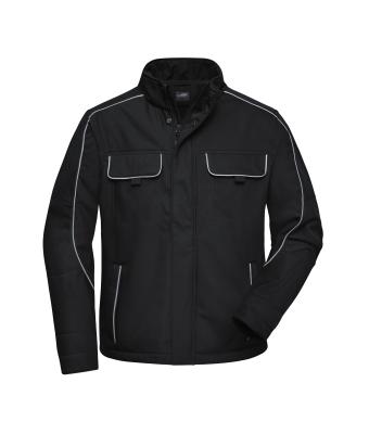 Unisex Workwear Softshell Jacket - SOLID - Black 8724