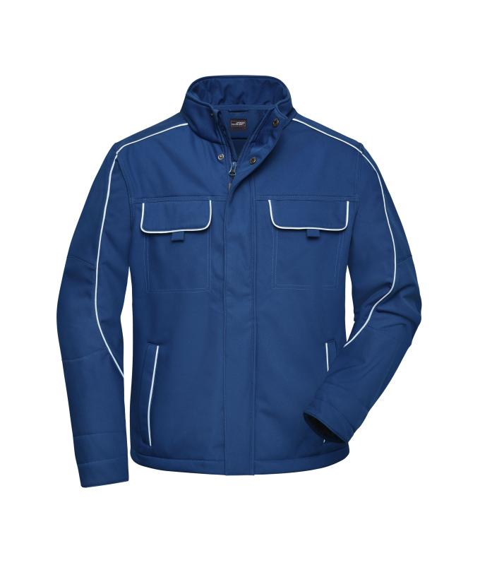Unisex Workwear Softshell Jacket - SOLID - Dark-royal 8724