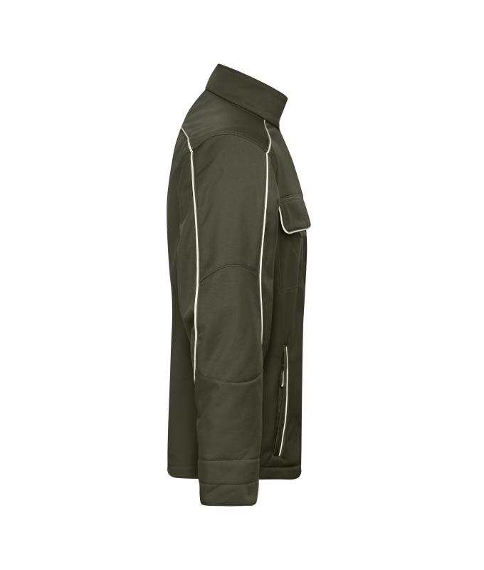 Unisex Workwear Softshell Jacket - SOLID - Olive 8724