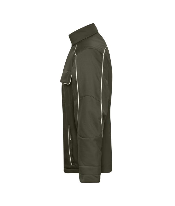 Unisex Workwear Softshell Jacket - SOLID - Olive 8724
