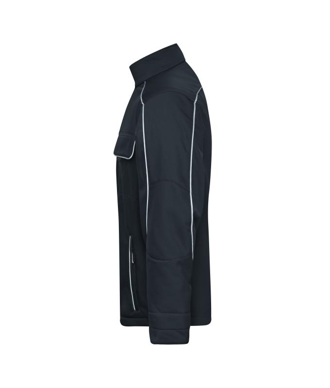 Unisex Workwear Softshell Jacket - SOLID - Carbon 8724