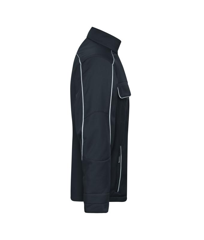 Unisex Workwear Softshell Jacket - SOLID - Carbon 8724