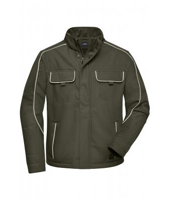 Unisex Workwear Softshell Jacket - SOLID - Olive 8724