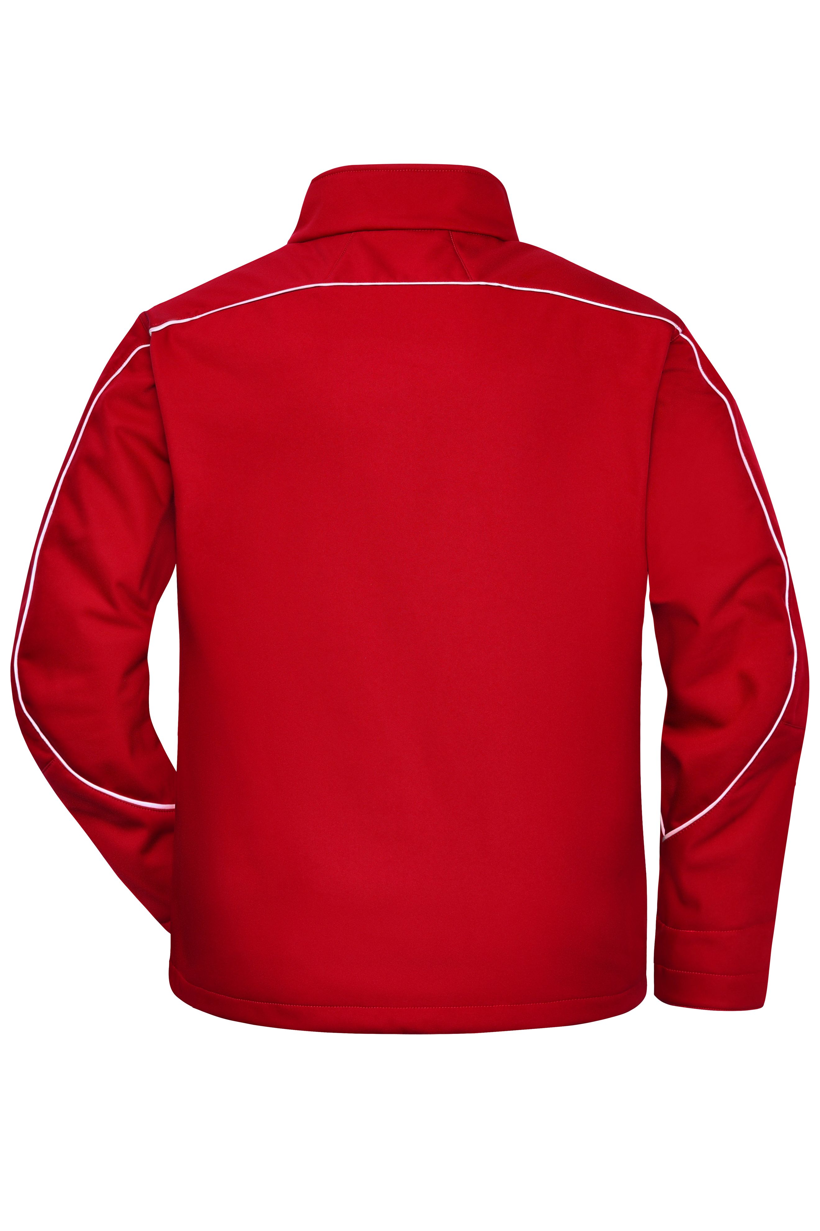 Unisex Workwear Softshell Jacket - SOLID - Red-Workweartextilien