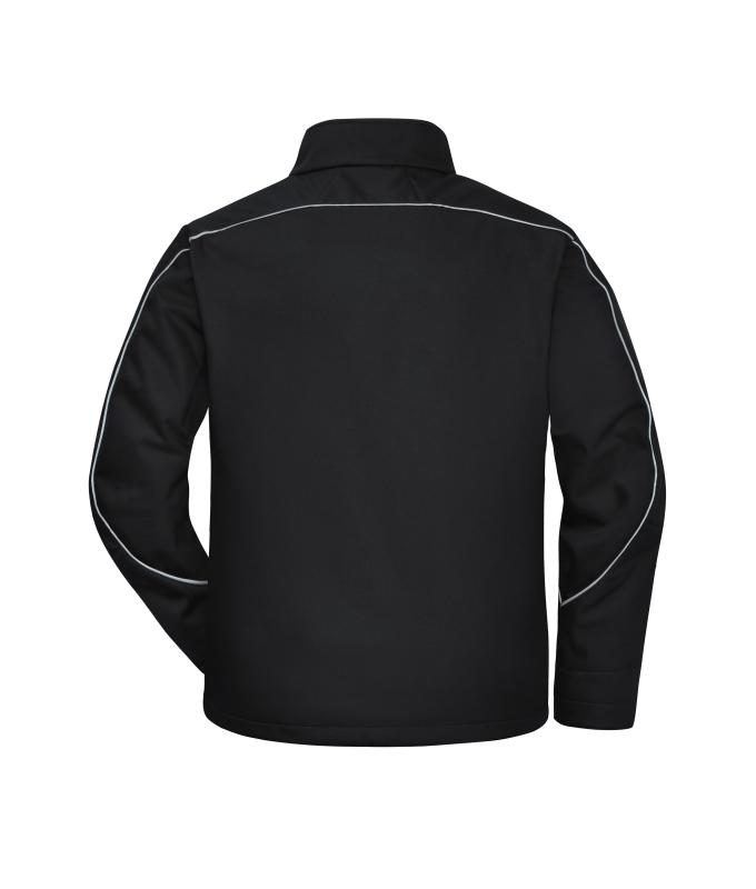 Unisex Workwear Softshell Jacket - SOLID - Black 8724