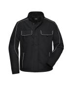 Unisex Workwear Softshell Jacket - SOLID - Black 8724