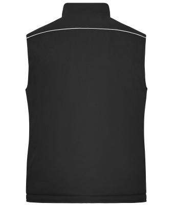 Unisex Workwear Softshell Padded Vest - SOLID - Black 8725