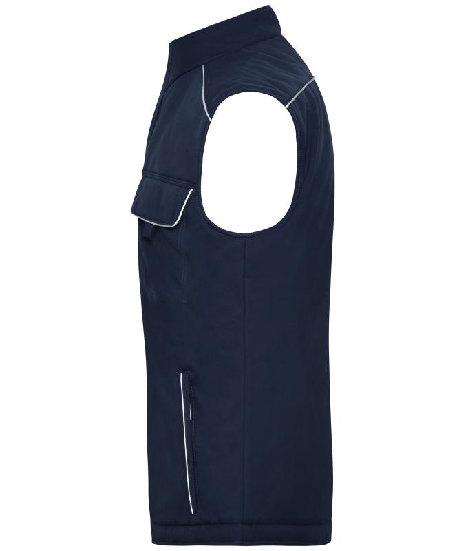 Unisex Workwear Softshell Padded Vest - SOLID - Navy 8725