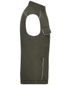 Unisex Workwear Softshell Padded Vest - SOLID - Olive 8725