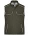 Unisex Workwear Softshell Padded Vest - SOLID - Olive 8725