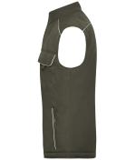 Unisex Workwear Softshell Padded Vest - SOLID - Olive 8725