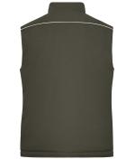 Unisex Workwear Softshell Padded Vest - SOLID - Olive 8725