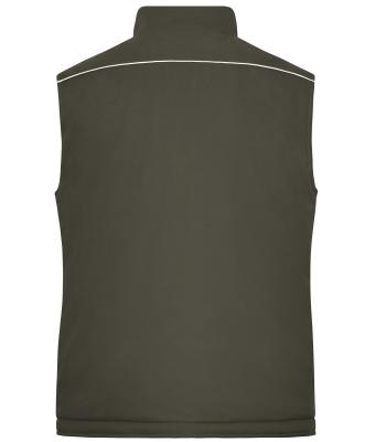 Unisex Workwear Softshell Padded Vest - SOLID - Olive 8725