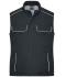 Unisex Workwear Softshell Padded Vest - SOLID - Carbon 8725