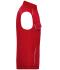 Unisex Workwear Softshell Padded Vest - SOLID - Red 8725