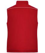 Unisex Workwear Softshell Padded Vest - SOLID - Red 8725