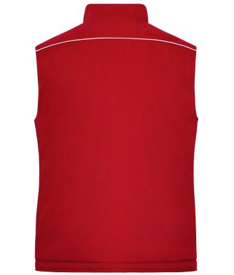 Unisex Workwear Softshell Padded Vest - SOLID - Red 8725