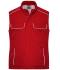 Unisex Workwear Softshell Padded Vest - SOLID - Red 8725