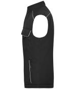 Unisex Workwear Softshell Padded Vest - SOLID - Black 8725