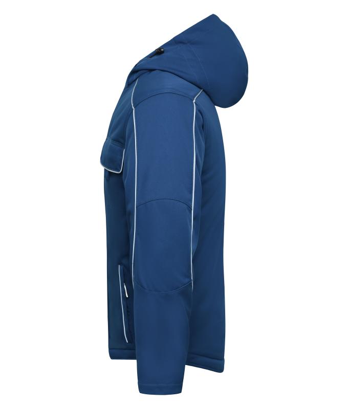 Unisex Workwear Softshell Padded Jacket - SOLID - Dark-royal 8726