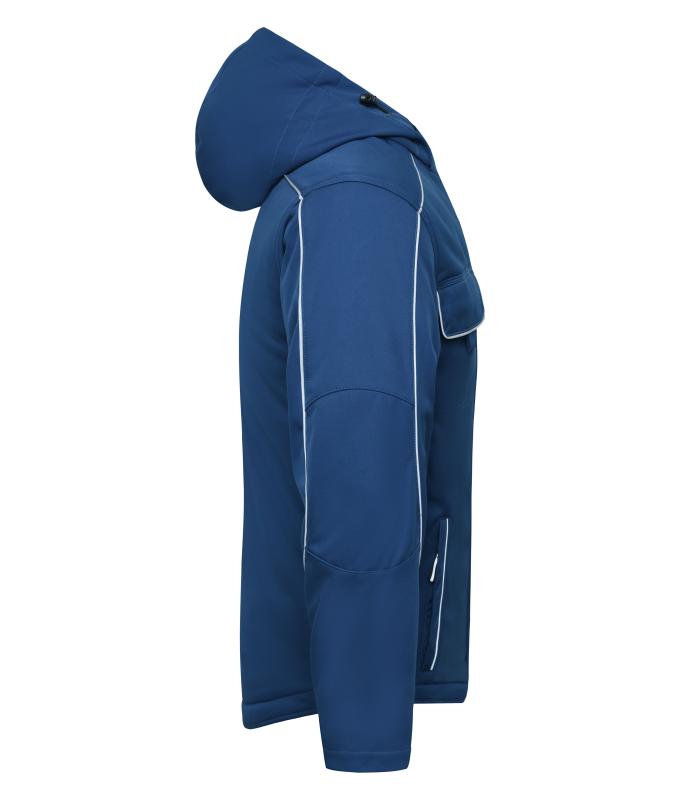 Unisex Workwear Softshell Padded Jacket - SOLID - Dark-royal 8726