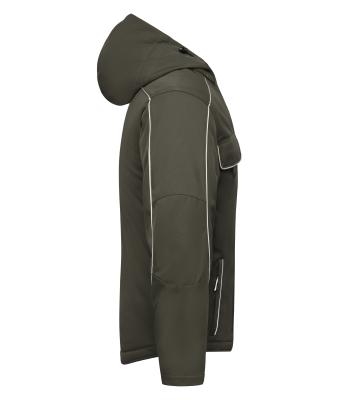 Unisex Workwear Softshell Padded Jacket - SOLID - Olive 8726